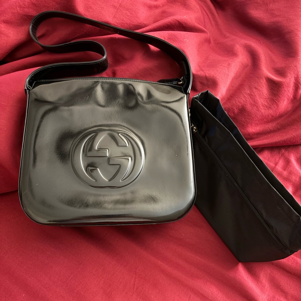 GUCCI *RARE* VINTAGE 1970’S SOHO LEATHER INTERLOCKING GG BAG VERY GOOD CONDITION